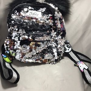 Mini Backpack panda emoji straps